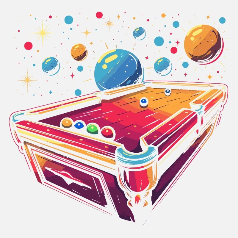 Billard Cartoon Stil