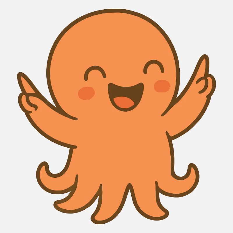 Lachkrake Orange
