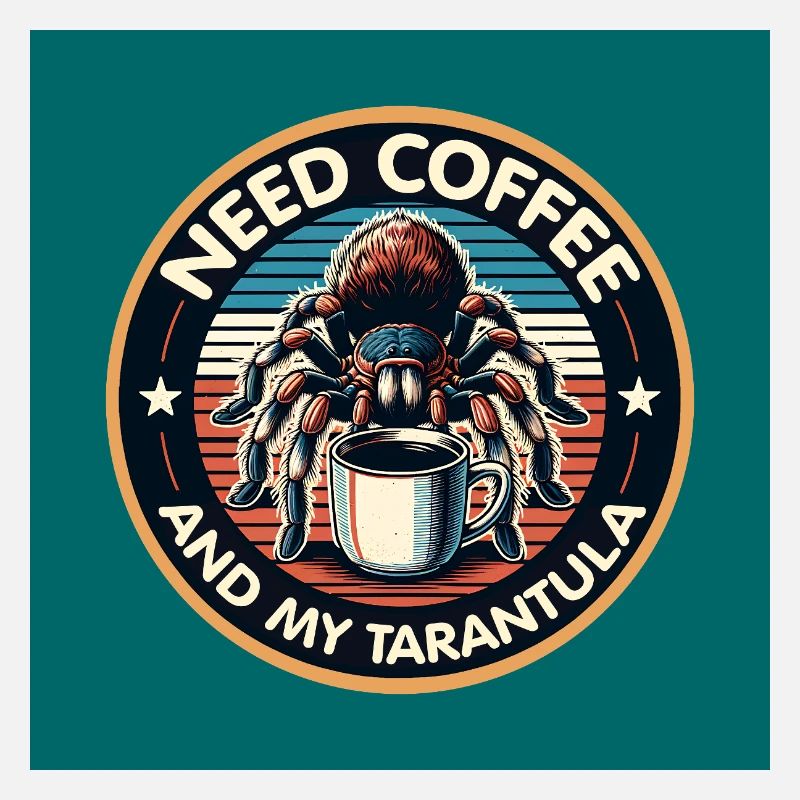 Brauche nur Kaffee und meine Spinne Tarantel