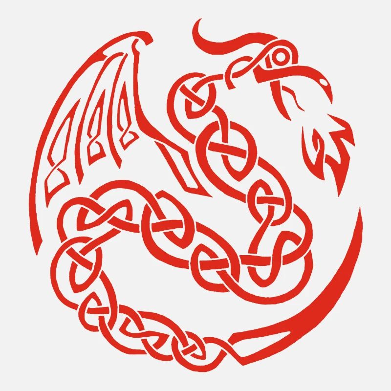 Roter keltischer Drache