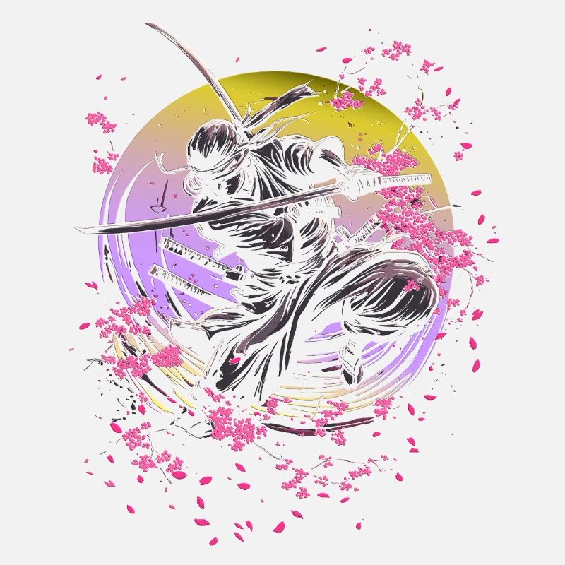 Samurai mit Sakura - japan
