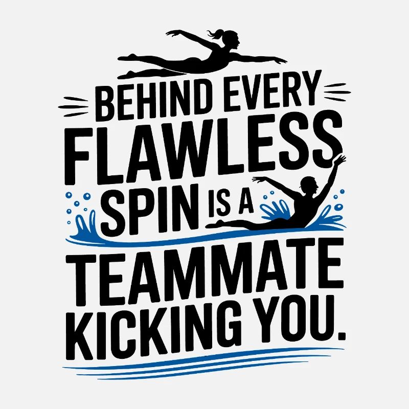Hinter jedem makellosen Spin Swimming Teamkollegen