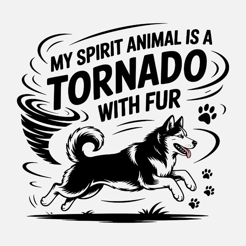 Mein Geisttier ist ein Tornado mit Fellhund