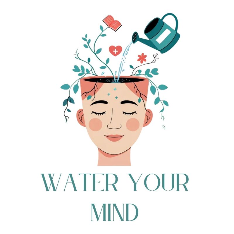 Conception créative de soins mentaux de l'eau