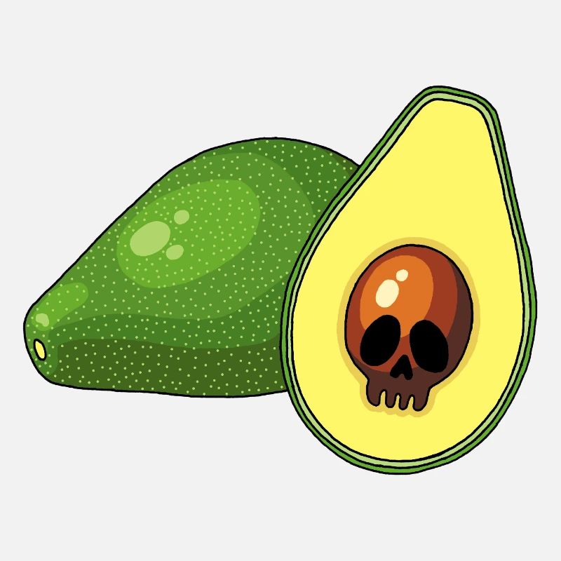 Avocado-Schädel