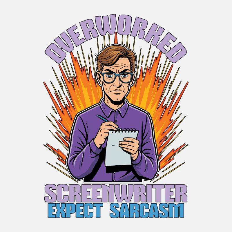 Overworked Screenwriter Book Lover Screenwriter