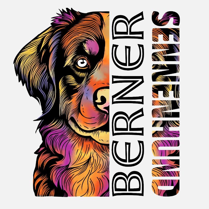 Farbenfroher Berner Sennenhund