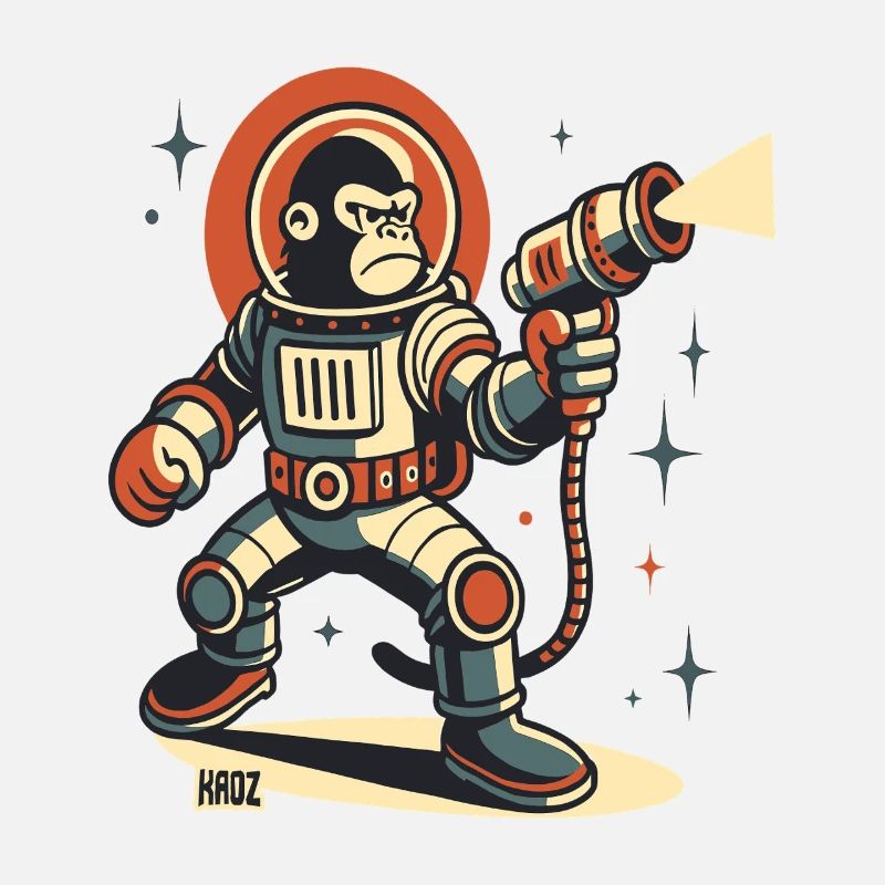 Space Monkey Astronaut Laser Blaster