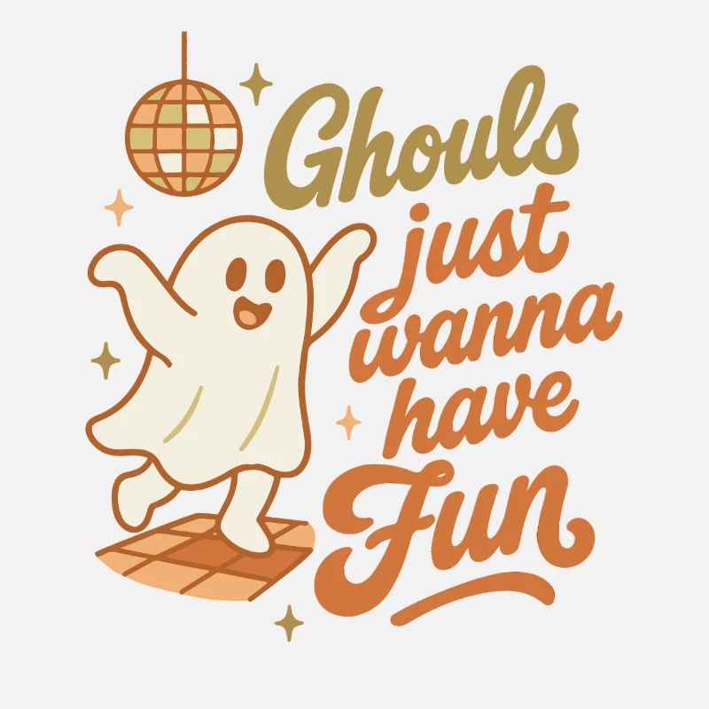 Les goules veulent juste s’amuser Conception d’Halloween