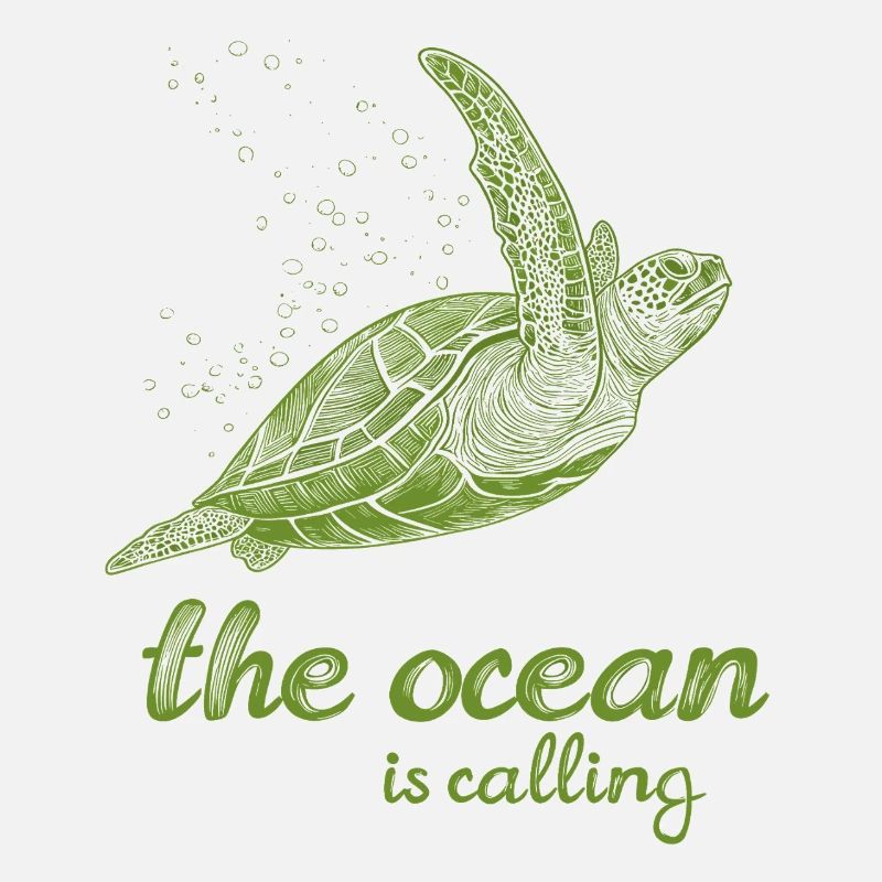 the ocean is calling - schildkröte