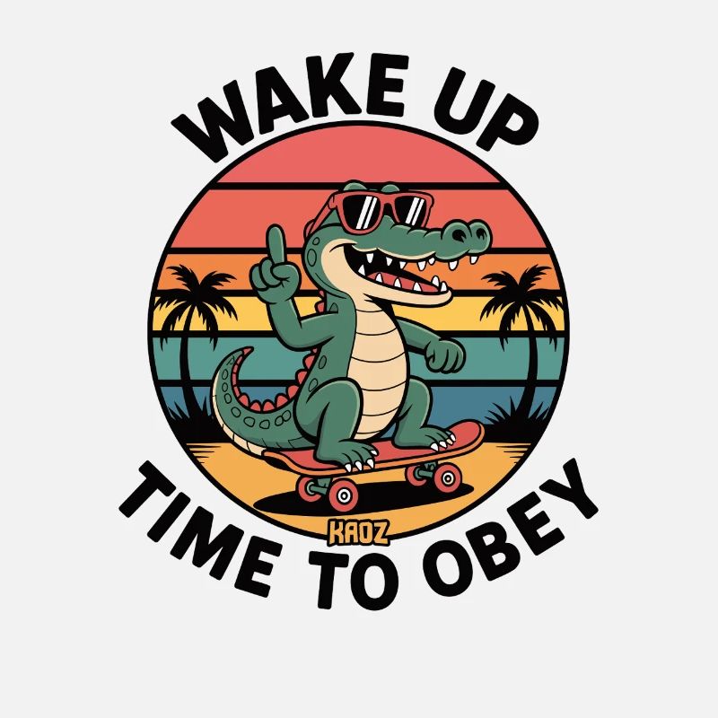 Crocodile Skater Waking Up Time to Obey