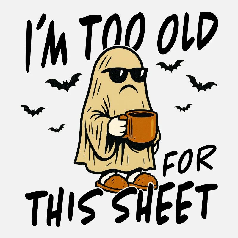 Fantômes du café avec des lunettes de soleil