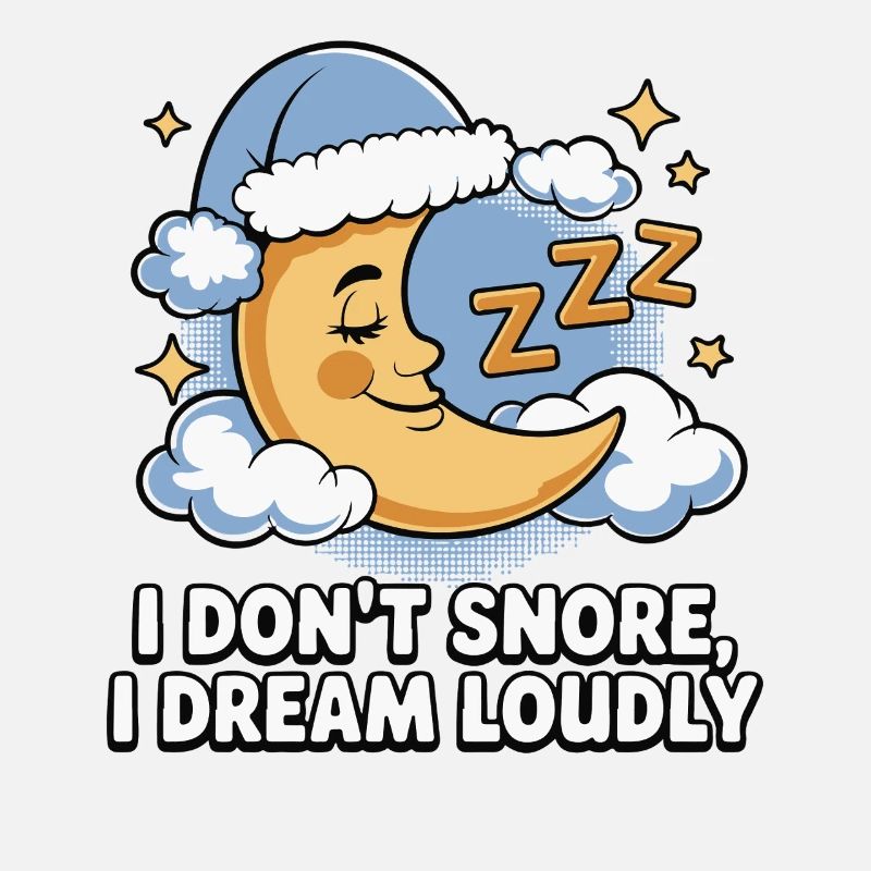 Moon sleeps, dreams loudly