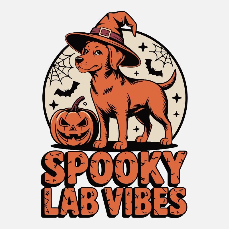 Spukiger Foxred Labrador Halloween