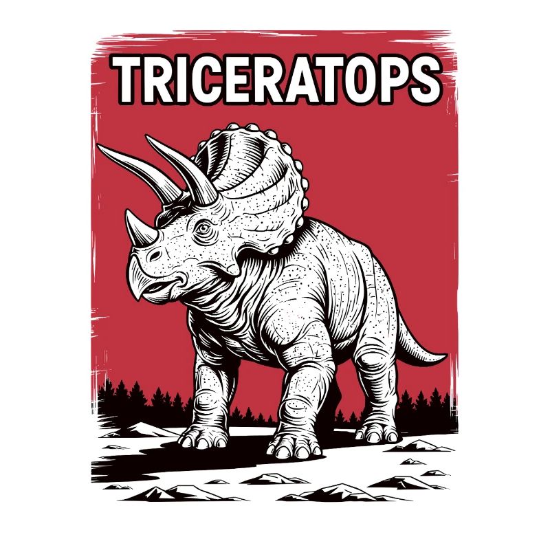 Triceratops Bold Sketch