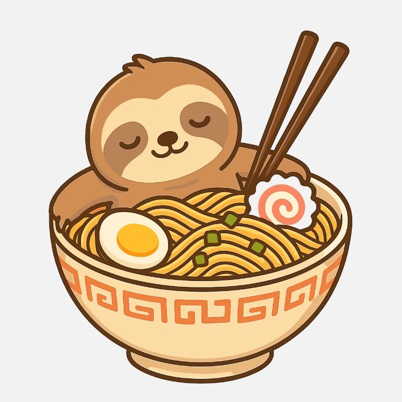 Ramen Slumber Sloth