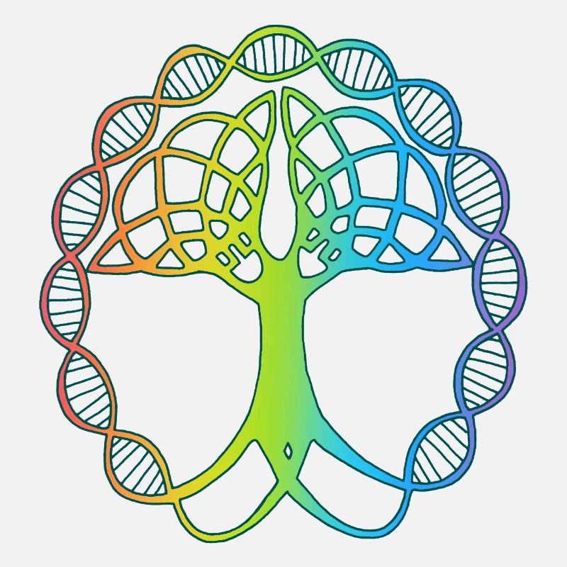 Strange multicolored tree