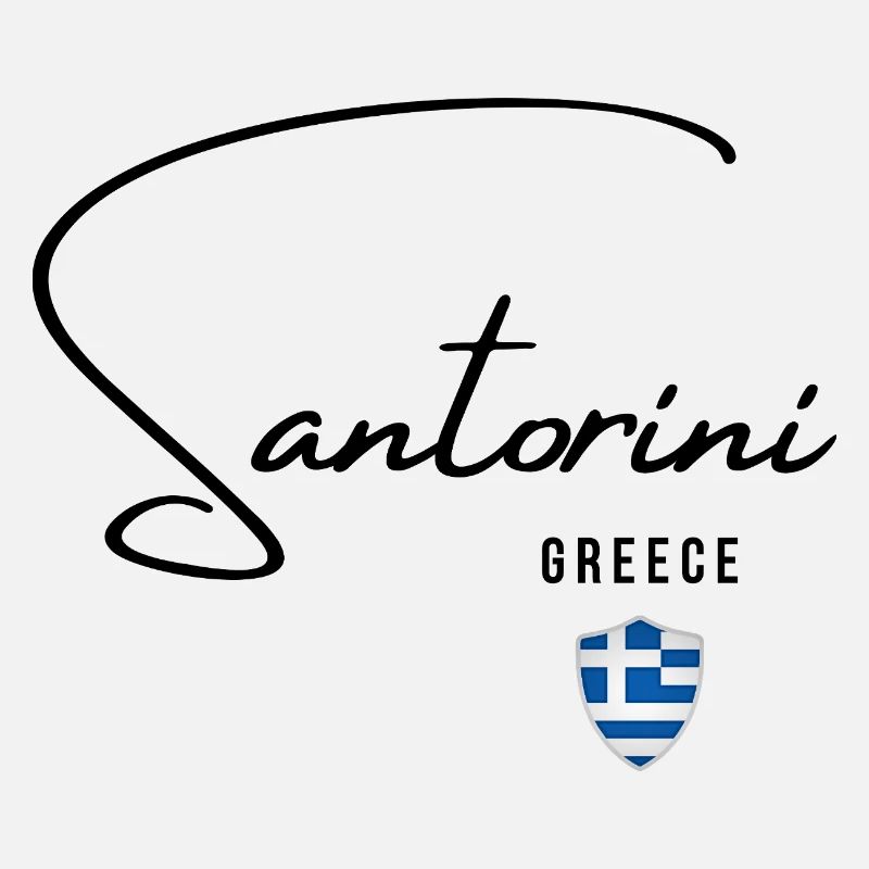 Elegant design Santorini, Greek pride