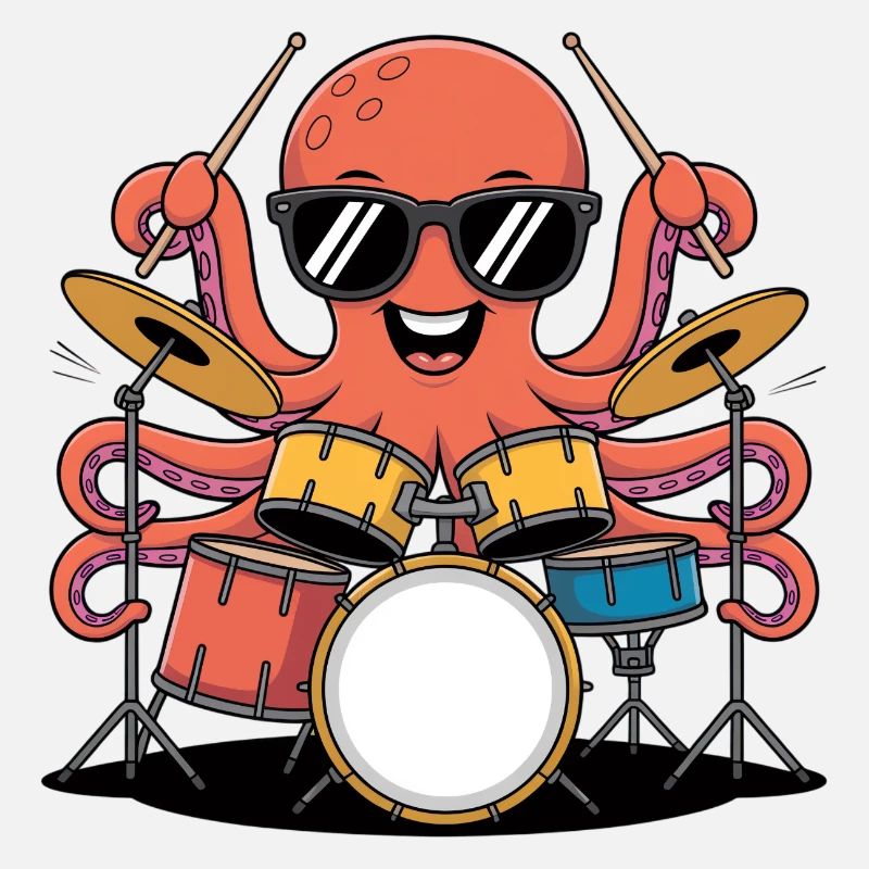 Drummer Octopus Band Groove