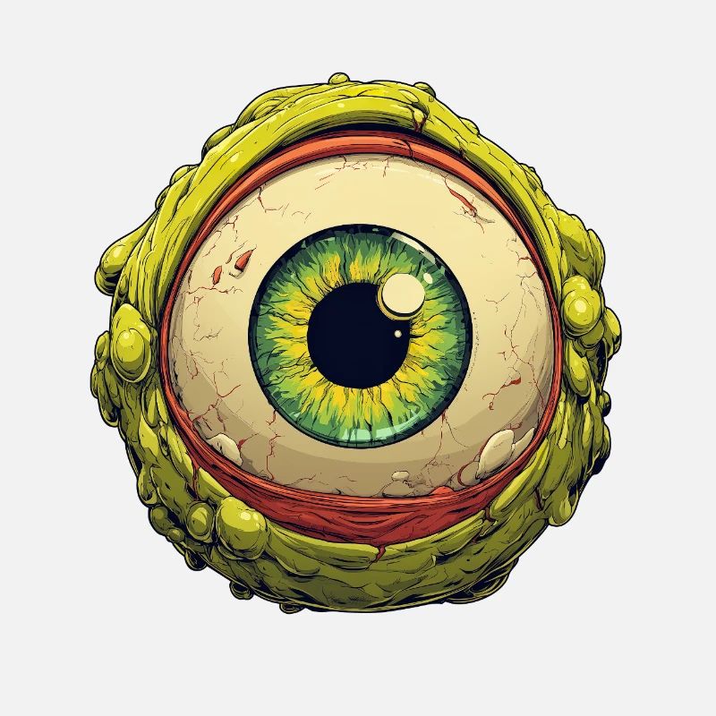 Oeil extraterrestre Orbe Regard verdoyant