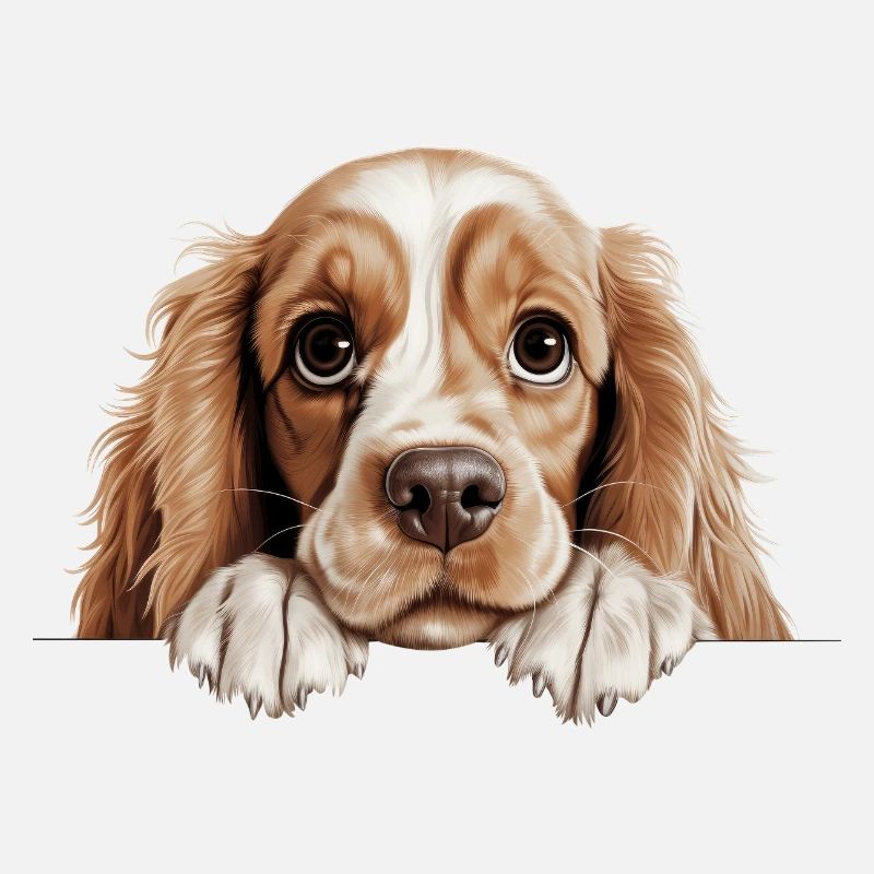 Cavalier Spaniel Cheeky Portrait Tee