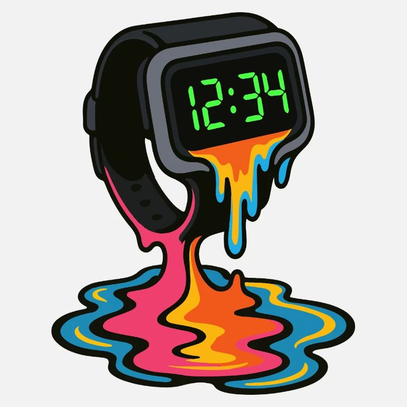 Melting Neon Watch