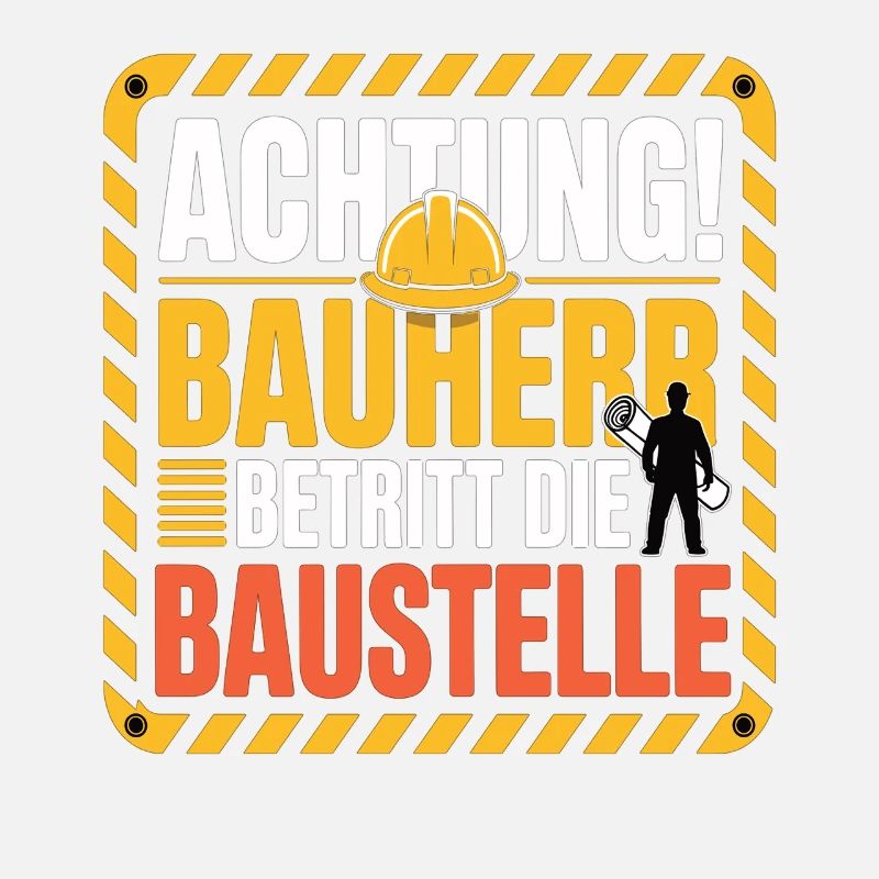 Attention: Builder enters the construction site