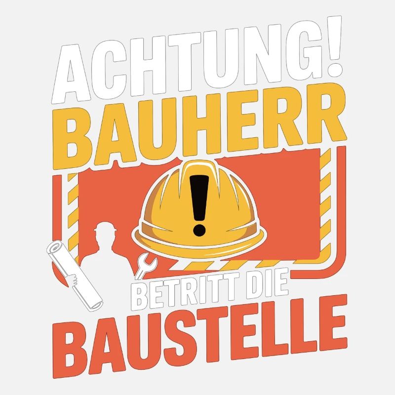 Attention: Builder enters the construction site