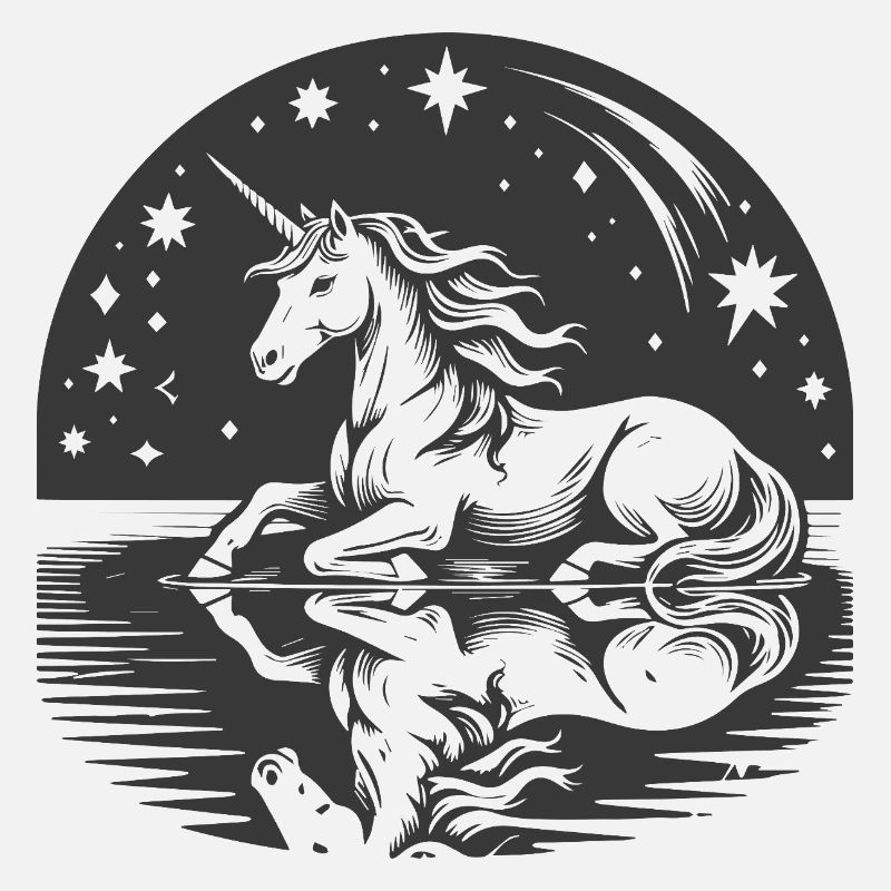 Nocturnal Unicorn on Lunar Reflection