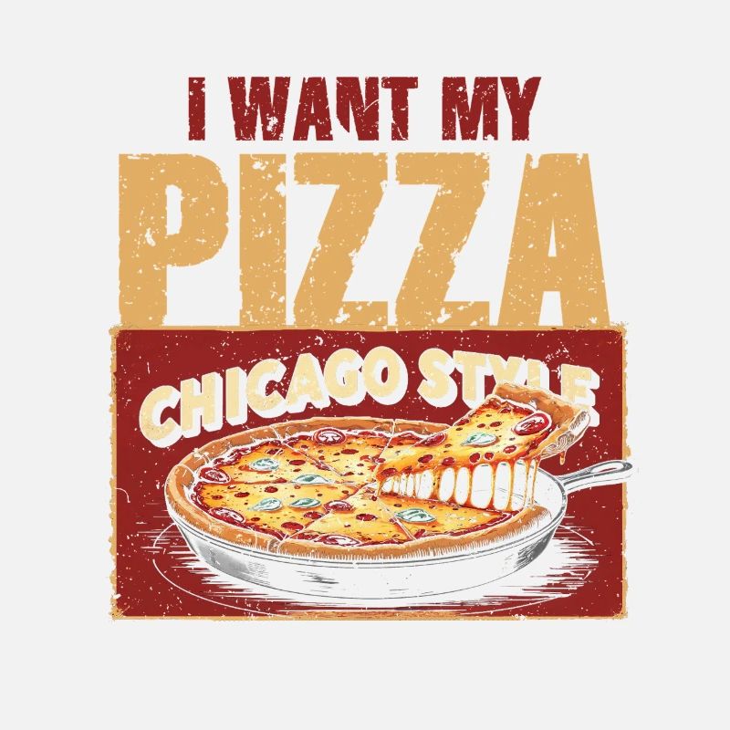 Plat profond Je veux ma pizza style Chicargo