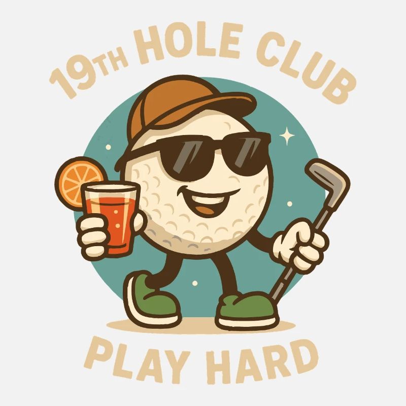 Golf Fun 19th Hole Club Play Hard