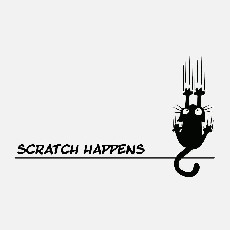 Scratch Happens - Jeu de mots amusant pour chat