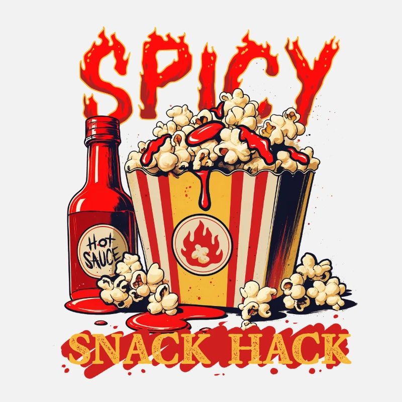 Popcorn with chilli sauce
