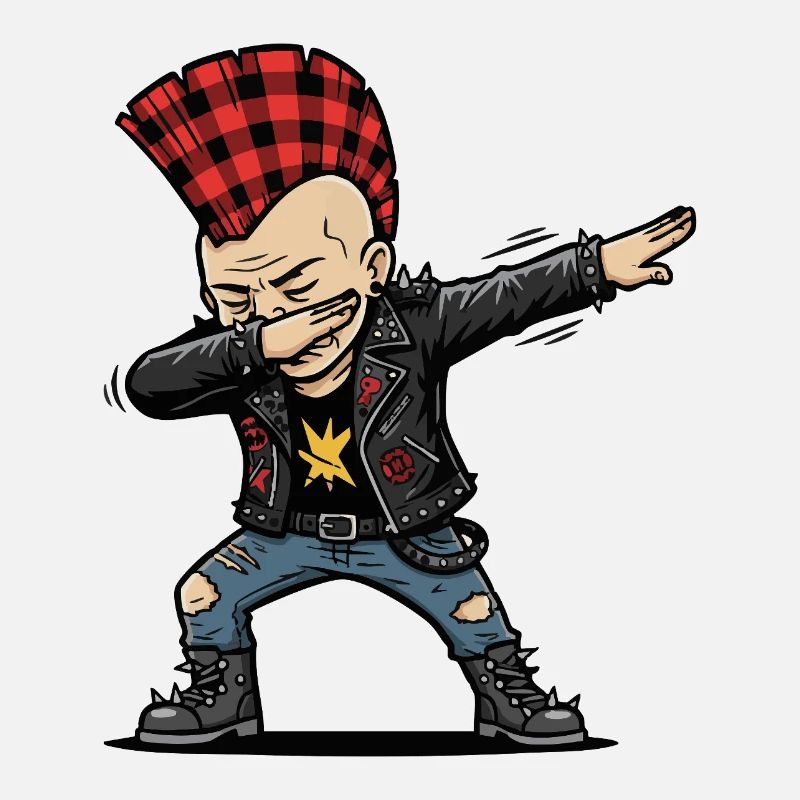 Dabbing Punk – Frecher Cartoon Style