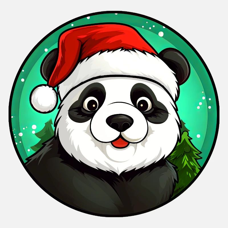 Panda Weihnachtsmann