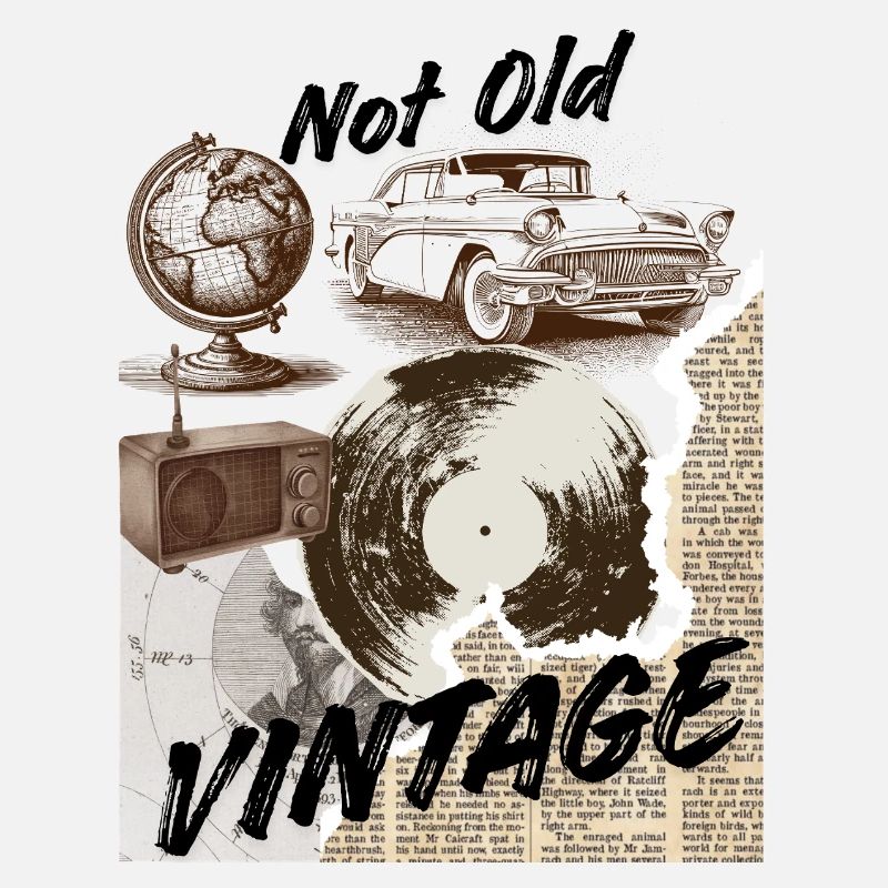 Collage vintage vinyle Mashup