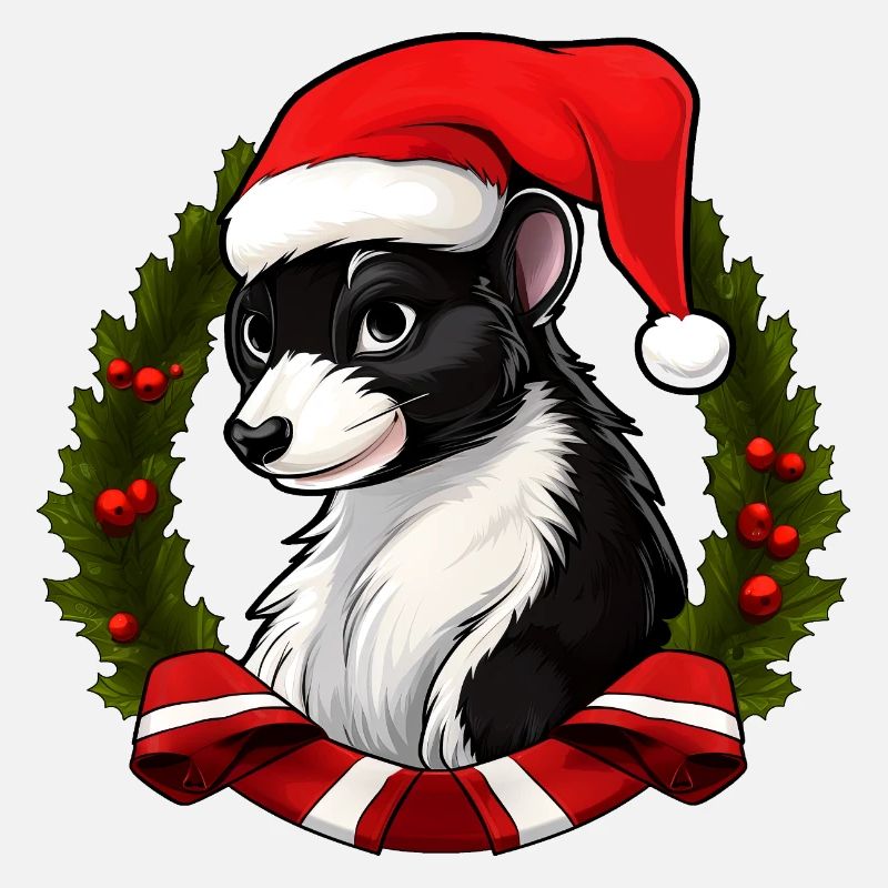 Skunk Santa Claus