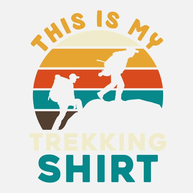 Trekkingshirt mit Sunset Silhouetten
