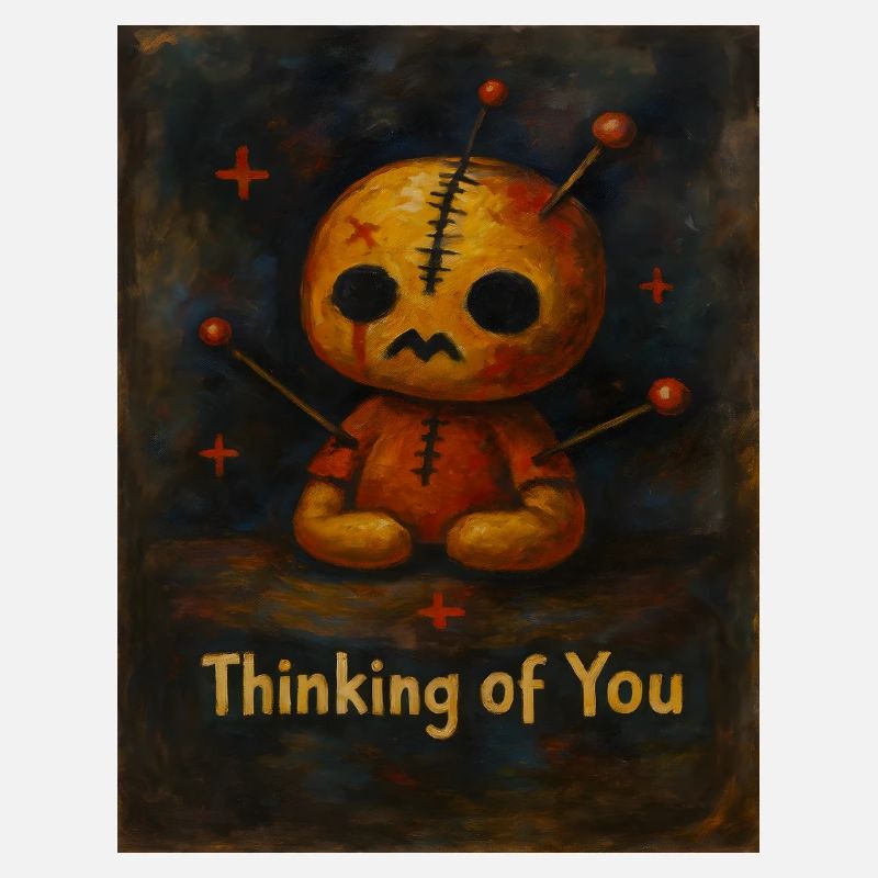 Ich denke an Dich Voodoo Puppe