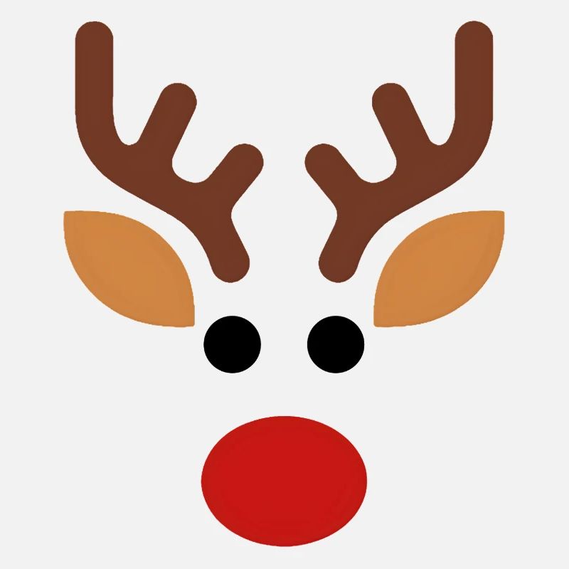 Minimalist Rudolph Reindeer