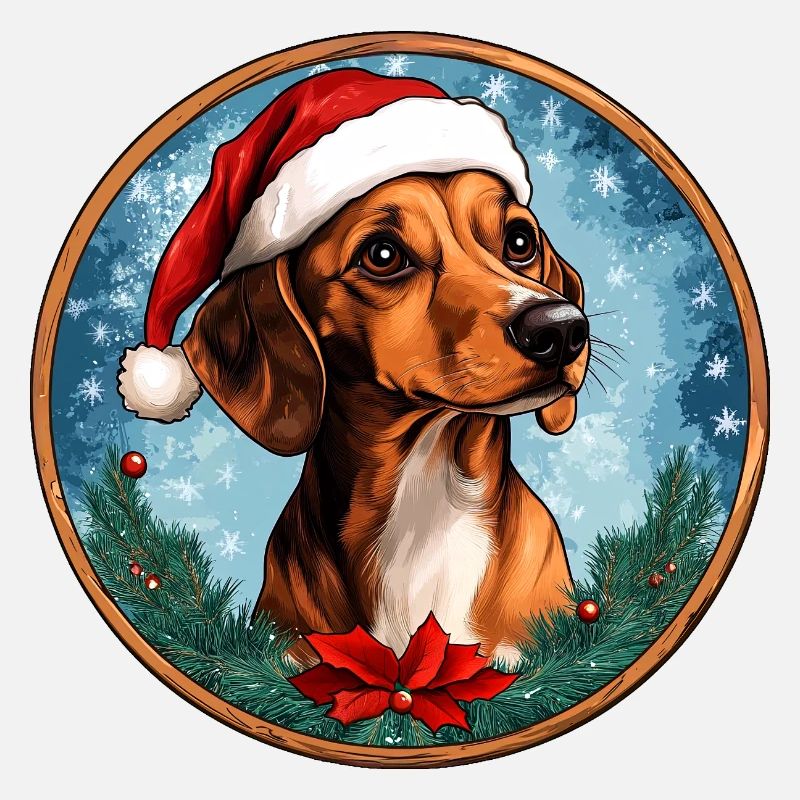 Dackel Weihnachtsmann
