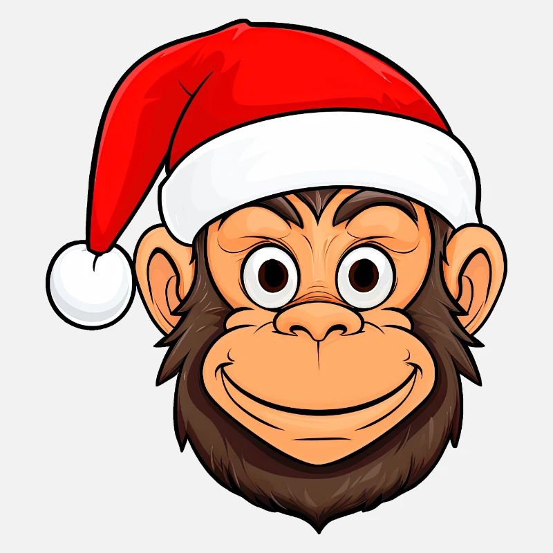 Monkey Christmas / Santa Claus Monkey