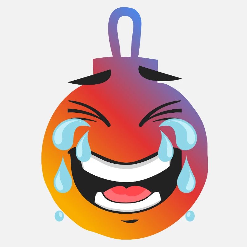 Émoji Rire Gradient Chaud boule de noel