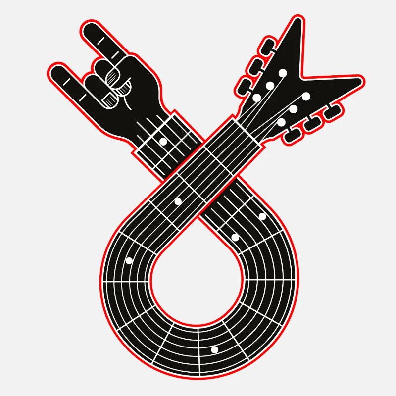 Boucle de guitare avec instruments de doigts