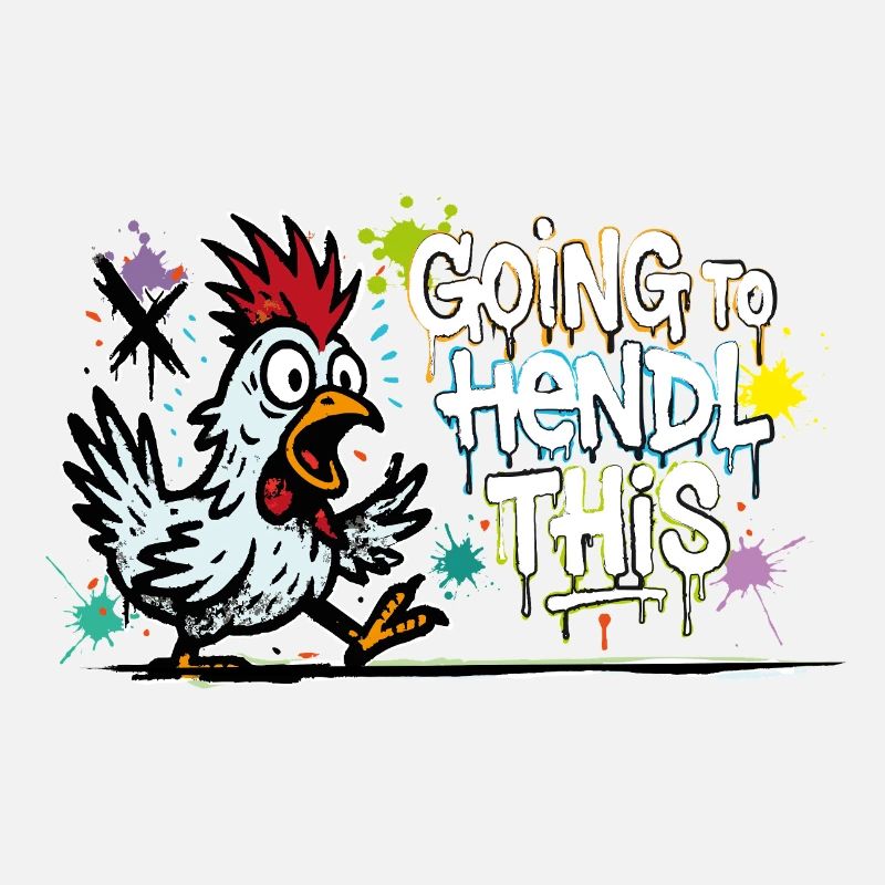 Going to Hendl This Graffiti Denglisch Spruch
