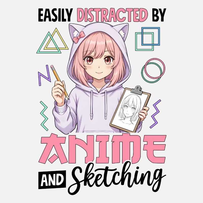 Easily Distracted By Anime And Sketching