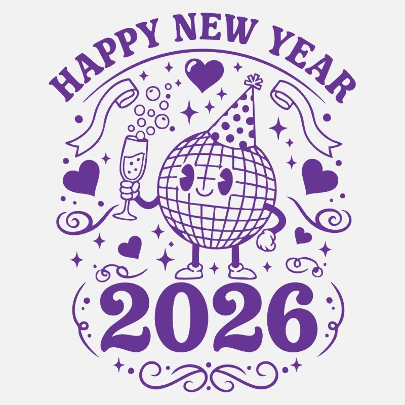 Joyeuse Année 2026 Célébration Globe Festive