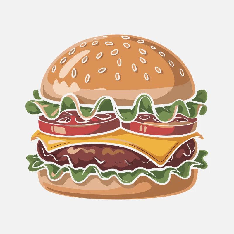 Fresh burger enjoyment