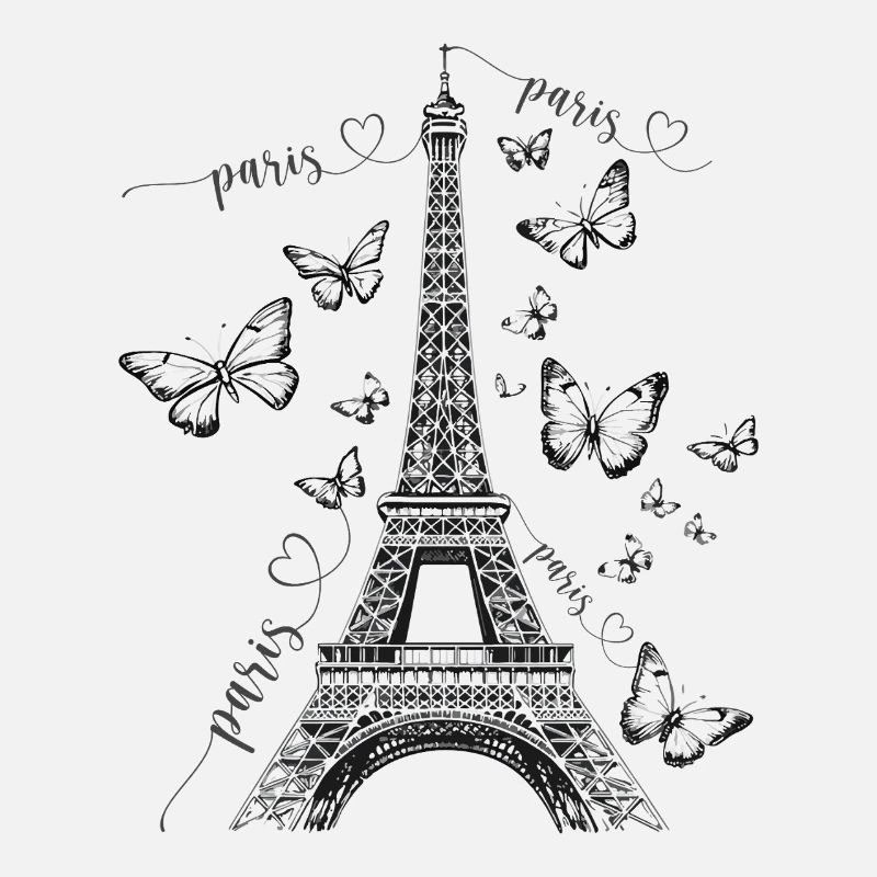 Paris Eiffelturm Frankreich Schmetterlinge Kunst
