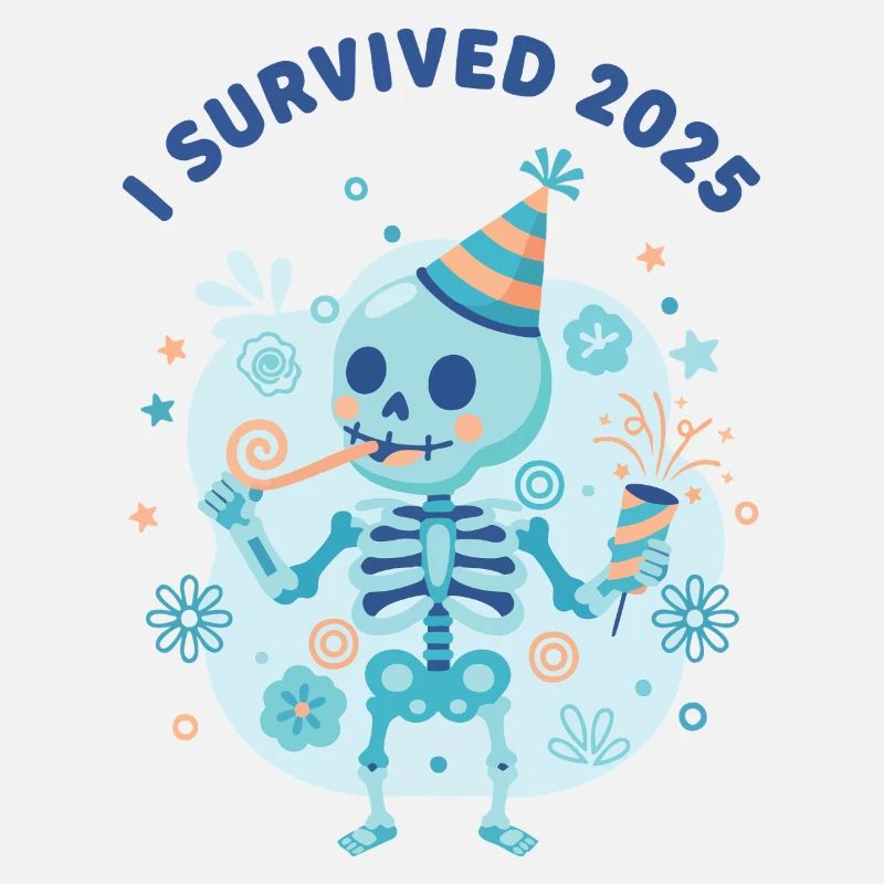 I Survived 2025 Skeleton Celebration